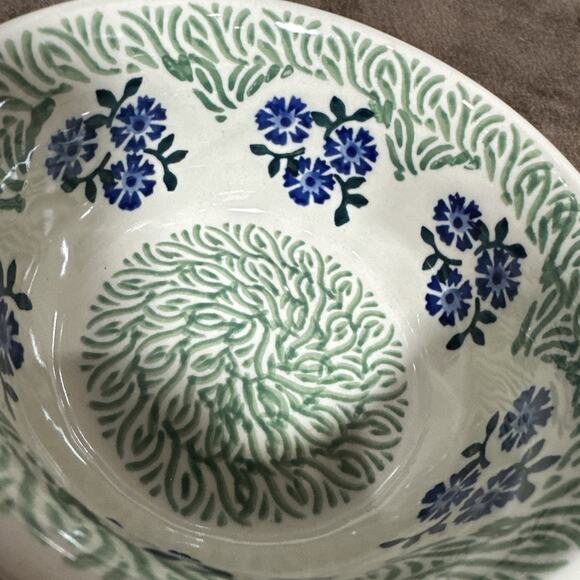 Ceramika Z Bolestawca Set Of 3 Bowls Handmade Polish Pottery Signed & Numbered - Picture 4 of 10